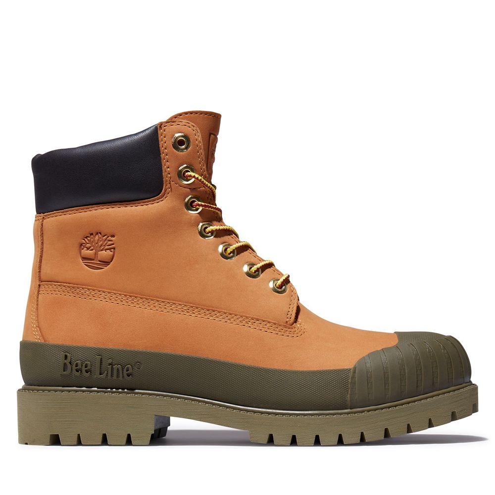 Timberland 6-Inch Μποτακια Ανδρικα Καφε - Bee Line X Waterproof Rubber Toe - Greece 2503487-NQ